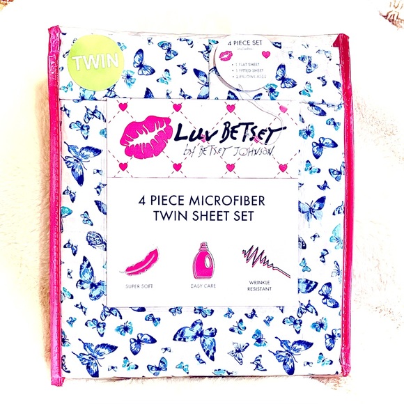 Betsey Johnson Twin Sheet Set - Picture 1 of 5